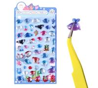 Tiny Autocollants animaux 3D - Autocollants décoratifs en PVC - 9 x 15 cm - Autocollants surélevés amusants pour scrapbooking, journaux, bouteilles d'eau, ordinateurs portables, art mural, valises