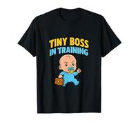 Tiny Boss in Training Parenting Humour Grossesse Reveal T-Shirt