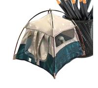 Tiny Camping Tent Model | Tente extérieure miniature pour jardins de fées, accessoires de photographie, décor de camping | Équipement de camping à petite échelle pour les maisons de poupées, la décora
