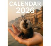 Tiny Capuchin Monkey Calendar 2026: Stay organized, track goals, and manage your schedule from January to December 2026