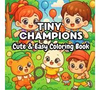 Tiny Champions: Coloring Book for Adults and Teens Featuring Joyful Sports Scenes with Kawaii Players and Soft Lines