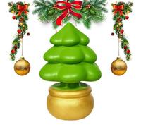 Tiny Christmas Tree Decorations, Miniature Resin Cute Figures Statue Home