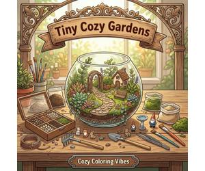 Tiny Cozy Gardens: Easy Bold Line Cute & Comfy Coloring Book | Adorable Hygge Aesthetic Mini Gardens & Cottagecore Backyard Nature Scenes | Creative ... Relief, Meditation, & Mindfulness Therapy