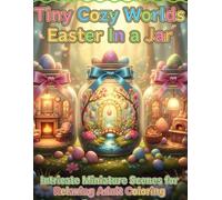 Tiny Cozy Worlds: Easter in a Jar: Intricate Miniature Scenes for Relaxing Adult Coloring