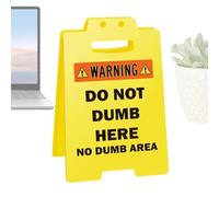 Tiny Desk Warning Sign, Office Decor, Novelty Tabletop Sign