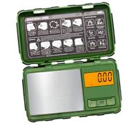 Tiny Digitalwallet Balance de précision 0,01 g ABS pour protéger bijoux, pierre, pièces de monnaie, médicaments, outil de pesage avec calibrage portable