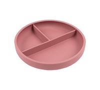 Tiny Dining Assiette d'aspiration en silicone divisée - rose poussiéreuse