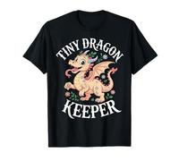 Tiny Dragon Keeper Cute Fantasy Animal Fans Dragon Lover T-Shirt