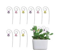 Tiny Fairy Garden Bloom - Ensemble De Supports À Pick Floral, Lily Of The Valley Decorative Plant Stakes | Tiny Garden Flower Décor De Jardin Enchanté Fleurs De Jardin Fée Aménagement Paysager Pour La