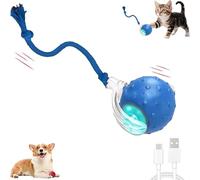 Tiny Fetch Dog Toy, Interactive Dog Ball, 2025 New Lifted Living Interactive Dog Cat Toys Rolling Balls, 360° Smart Automatic Rolling Pet Ball, Moving Toy For Dogs & Cat,Tough Chew Proof (1Blue)