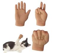 Tiny Finger Hands Lot de 3 mini poupées avec mains de chat, accessoires réalistes pour petites mains pour photographie créative