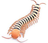 Tiny Heart 20.3in Peluche Mille-Pattes Imitation,Peluche réalisteet Douce,Collection d'animaux Sauvages Mignons, idéale pour la décoration la Maison, Compagnon Jeu pour Enfants- Jaune