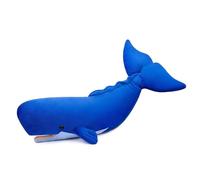 Tiny Heart 21in Peluche Sperm Whale Imitation,Peluche réaliste Sperm Whale et Douce,Collection d'animaux Sauvages Mignons,idéale pour décoration la Maison, Compagnon Jeu pour Enfants-Bleu