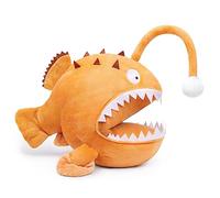 Tiny Heart Baudroie 36cm/14 Jouet en Peluche Lotte Réaliste Bel Animal Cadeaux Mignons et Doux pour Enfants Garçons et Filles Jouets Éducatif Interactif Confortable Brun