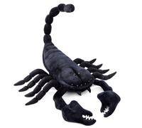 Tiny Heart Cambrien Scorpion Empereur 15.7in, Peluche de Scorpion Empereur Simulation, Jouet en Peluche Scorpion Doux Oreiller poupée pour Enfants de la Faune Noir