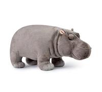 Tiny Heart Jouet en Peluche Hippopotame,Simulation Mignonne 38cm/15in SéRie Jouets en Peluche Hippopotame, Animal en Peluche RéAliste Doux DéCoration Jouets de Hippopotame Brun Convient Aux Enfants