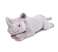 Tiny Heart Jouet en Peluche RhinocéRos,Simulation Mignonne 55cm/22in SéRie Jouets en Peluche RhinocéRos, Animal en Peluche RéAliste Doux DéCoration Jouets de RhinocéRos Blanc Convient Aux Enfants