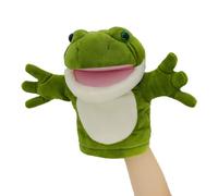 Tiny Heart Marionnettes à Main Grenouille Animal en Peluche pour Les Enfants avec Bouche de Travail Mignon Doux réaliste en Peluche marionnette en Peluche Storytelling Imaginative Teaching Gifts