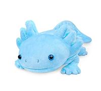 Tiny Heart Peluche Axolotl 84cm/33 Jouet en Peluche de Axolotl réaliste Bel Animal Cadeaux Mignons et Doux Axolotl pour Enfants garçons et Filles Jouets Éducatif interactif Confortable Bleu