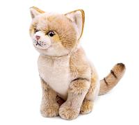Tiny Heart Peluche Chat des Dunes Jouet en Peluche Chat des Dunes réaliste Bel Animal Cadeaux Mignons et Doux pour Enfants garçons et Filles Éducatif interactif Confortabl des Dunes 11” Jaune
