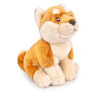 Tiny Heart Peluche Chien Shiba Inu 18cm/7" Jouet en Peluche de Chien Shiba Inu réaliste Bel Animal Cadeaux Mignons et Doux pour Enfants garçons et Filles Éducatif interactif Confortable Chien Brun