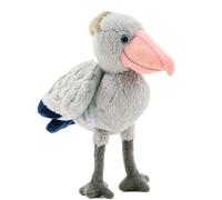 Tiny Heart Peluche Cigogne à Bec-en-Sabot Jouet en Peluche de Oiseau réaliste Bel Animal Cadeaux Mignons et Doux pour Enfants garçons et Filles Jouets Éducatif interactif Confortable Gris 10”