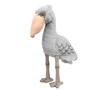Tiny Heart Peluche Cigogne à Bec-en-Sabot Jouet en Peluche de Oiseau réaliste Bel Animal Cadeaux Mignons et Doux pour Enfants garçons et Filles Jouets Éducatif interactif Confortable Gris 15”