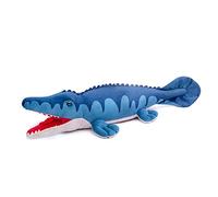 Tiny Heart Peluche Dinosaure Mosasaure Jouet en Peluche de Dinosaure réaliste Bel Animal Cadeaux Mignons et Doux pour Enfants garçons et Filles Jouets Éducatif interactif Confortable Bleu 18”
