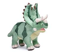 Tiny Heart Peluche Dinosaure Pentacératops Jouet en Peluche de Dinosaure réaliste Bel Animal Cadeaux Mignons et Doux pour Enfants garçons et Filles Jouets Éducatif interactif Confortable Vert 12”