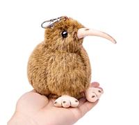 Tiny Heart Peluche Oiseau Kiwi Jouet en Peluche de Oiseau Kiwi réaliste Bel Animal Cadeaux Mignons et Doux Peluche pour Enfants garçons et Filles Jouets Éducatif interactif Confortable Brun 12cm/4”