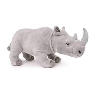 Tiny Heart RhinocéRos Jouet en Peluche, Animal en Peluche RéAliste Doux, 15.35in, Blanc, Convient Aux Enfants