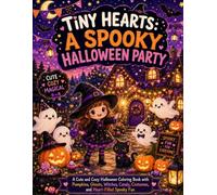 Tiny Hearts: A Spooky Halloween Party: A Cute and Cozy Halloween Coloring Book with Pumpkins, Ghosts, Witches, Candy, Costumes, and Heart-Filled Spooky Fun