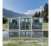 Tiny Home Warehouse Maison préfabriquée à vendre - Maisons préfabriquées modulaires, maison de jardin, conteneurs de villégiature extérieure, villas portables pour la vie en plein air