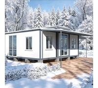 Tiny Homes, maison préfabriquée, petite maison pliable, design de maison | Conteneur modulaire extensible, adapté pour la vie familiale, les logements de vacances, l'utilisation dans le jardin ou les