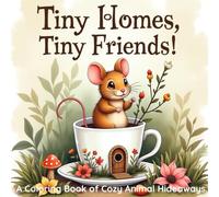 Tiny Homes, Tiny Friends , A Whimsical Coloring Book of Cozy Animal Hideaways: Escape into a world of whimsy and wonder. A cozy coloring adventure ... and their charming miniature homes.