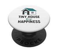 Tiny House Big Happiness Minimal Living Off Grid Design ADU PopSockets PopGrip Adhésif