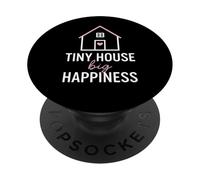 Tiny House Big Happiness Minimal Living Off Grid Design ADU PopSockets PopGrip Adhésif