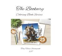 Tiny House Steampunk - A Coloring Book of Cozy Mechanical Homes: The Bookary Coloring Book Series