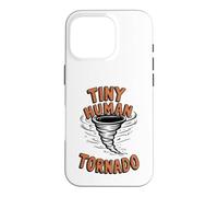 Tiny Human Tornado Parent Life Funny Toddler Boy Coque pour iPhone 16 Pro