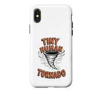 Tiny Human Tornado Parent Life Funny Toddler Boy Coque pour iPhone X/XS