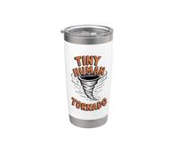 Tiny Human Tornado Parent Life Funny Toddler Boy Gobelet isotherme en acier inoxydable double paroi