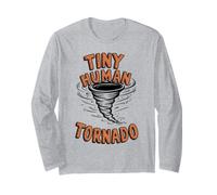 Tiny Human Tornado Parent Life Funny Toddler Boy Manche Longue