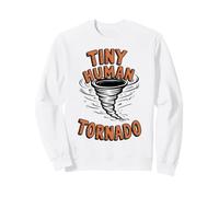 Tiny Human Tornado Parent Life Funny Toddler Boy Sweatshirt