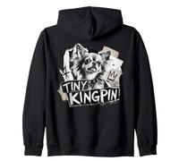 Tiny Kingpin Chihuahua à Poils Longs Sweat à Capuche