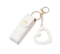 Tiny Lipstick Case - Petite trousse élégante pour rouge à lèvres, trousse de voyage pour rouge à lèvres | Petit sac à cosmétiques portable en cuir PU avec pendentif d'amour pour rouge à lèvres, parfum