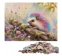 Tiny Little Hedgehog Puzzle en Bois 1000 pièces, Jeu De Réflexion | Puzzle pour passionné - montage des bords jusqu'aux détails de l'image le w nd.