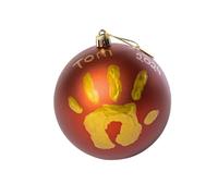 Tiny Love Boule de Noel, Decoration Noel Empreinte Bébé, Boule de Noel Personnalisée, Peinture Non Toxique Testée Dermatologiquement, Cadeau Nouveau Né, Kit Tout-en-Un, 0+ Mois, Tiny Creations