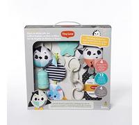 Tiny Love coffret cadeau Black & White, Coffret cadeau pour bébé avec jouets d'éveil, 4 jouets à emporter, Dès la naissance, Magical Tales