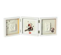 Tiny Love Double Cadre Photo, Cadre Personnalisé, Empreinte Main Pied Bebe, Kit Cadre Bebe Argile, Tiny Creations, Blanc