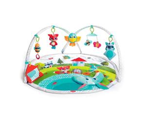Tiny Love Dynamic Gymini, Tapis d'éveil bébé Musical, 0+ Mois, Arches Ajustables, Tapis d'éveil avec Musique et Lumières, Dès la naissance, 110 x 90 cm, Meadow Days
